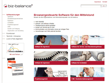 Tablet Screenshot of biz-balance.de